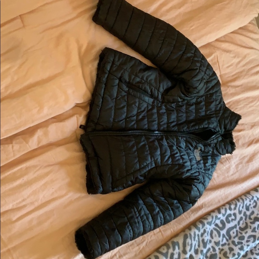 Zipper up north face jacket